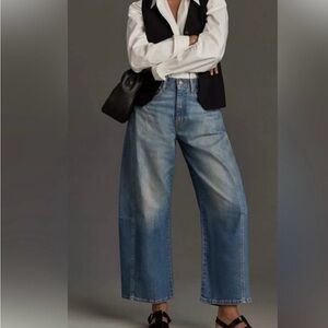 Anthropologie Pilcro Heritage Curve Mid-rise Barrel Jeans
